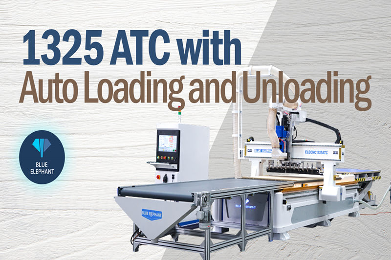 1325 auto loading and unloading atc cnc router