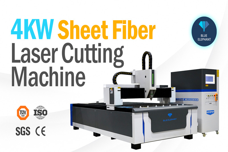 4kw sheet metal fiber laser cutting machine