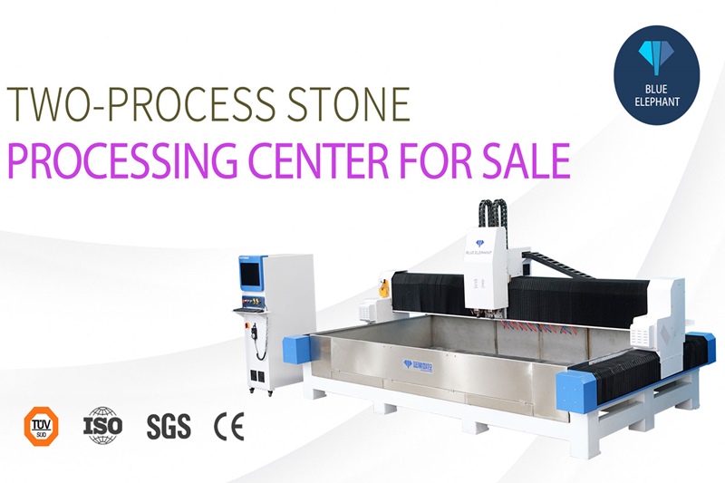 two-process stone cnc machining center for sale