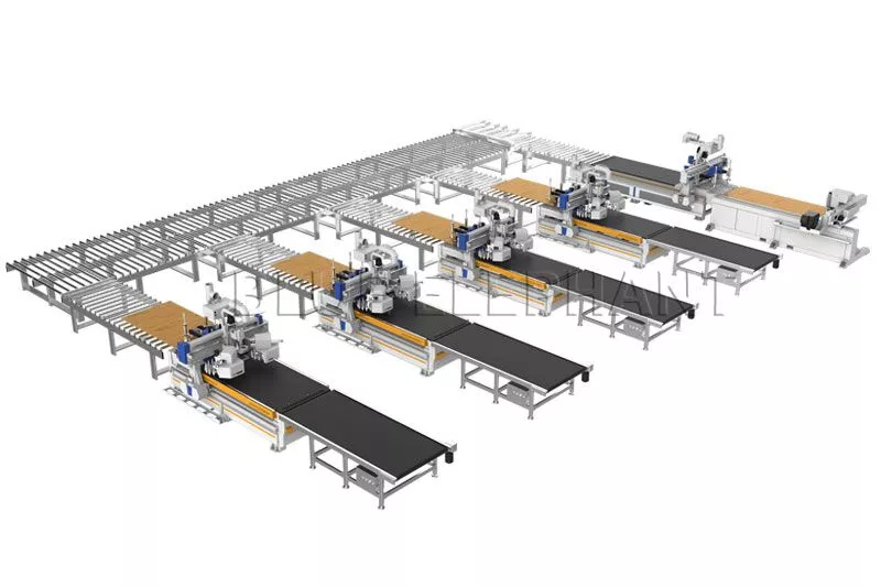 door-panel-mould-processing-connection-line